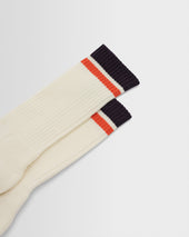 Thorpe And Navy Edge Stripe Socks