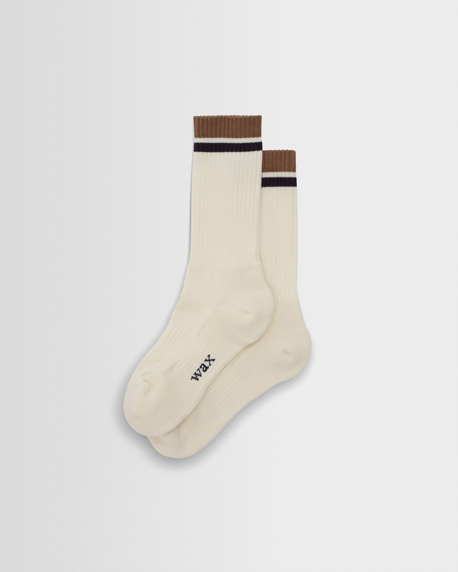 Thorpe And Taupe Edge Stripe Socks