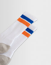 Thorpe And Blue Block Stripe Sports Socks