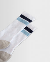 Thorpe And Navy Block Stripe Sports Socks