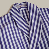 George Cortina For Anderson Sheppard Wide Stripe Robe In