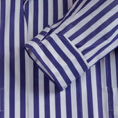 George Cortina For Anderson Sheppard Wide Stripe Robe In