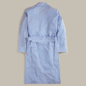 George Cortina For Anderson Sheppard Striped Robe In Light