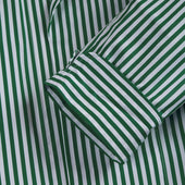 George Cortina For Anderson Sheppard Striped Robe In Green