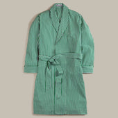 George Cortina For Anderson & Sheppard Striped Robe in Green