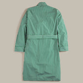 George Cortina For Anderson Sheppard Striped Robe In Green