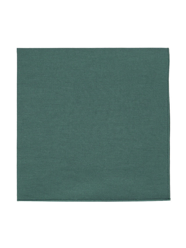 Thyme green cotton pocket square Sorrente