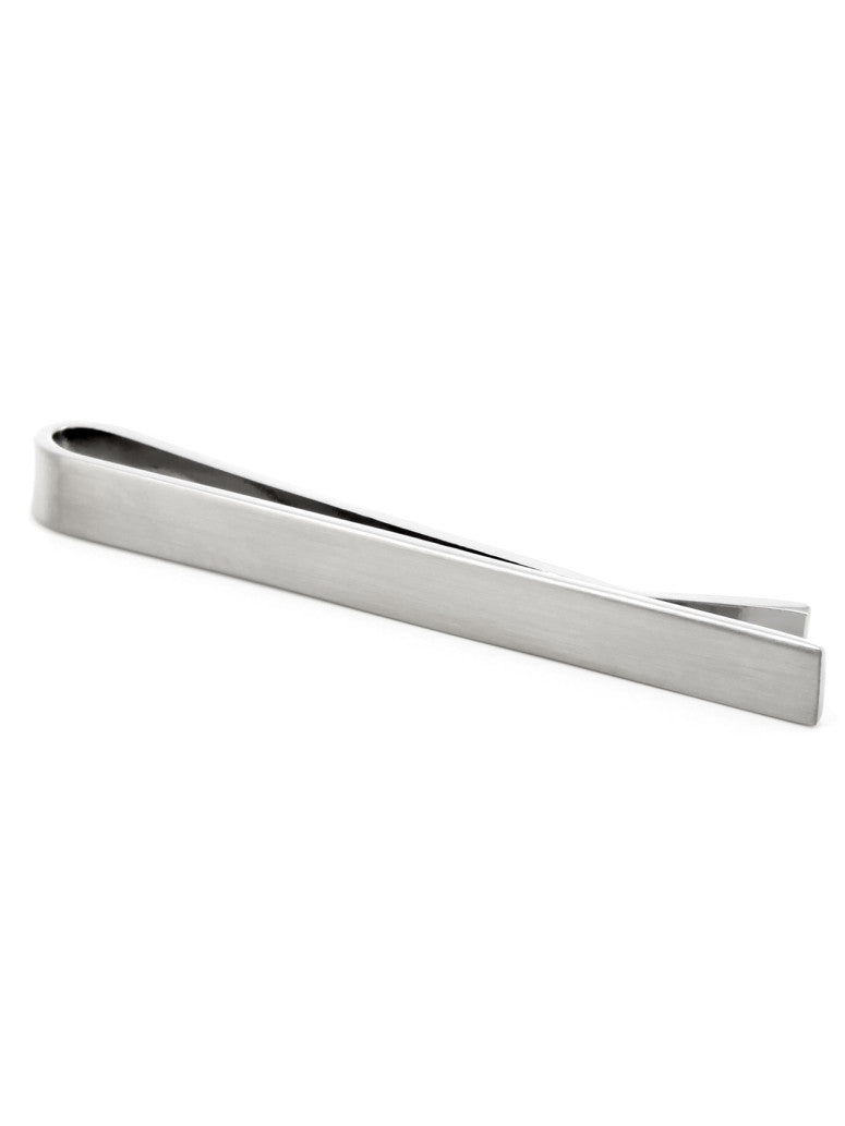 Tie Bar Atlantic City Brushed Silver