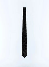 Cotton tie with geometric pattern