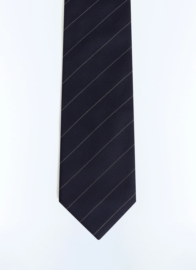 Striped Wool Serge Tie