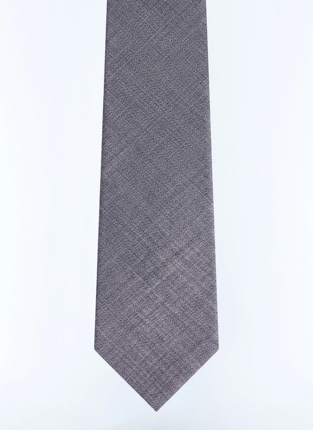 Plain wool flannel tie