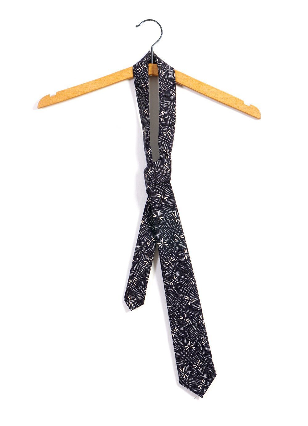 Tie Printed Pattern Tie Dragonfly