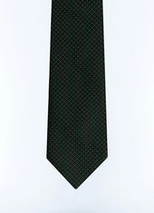 Silk jacquard tie with polka dots