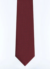 Silk jacquard tie with polka dots