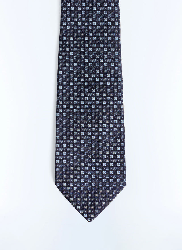 Floral silk jacquard tie