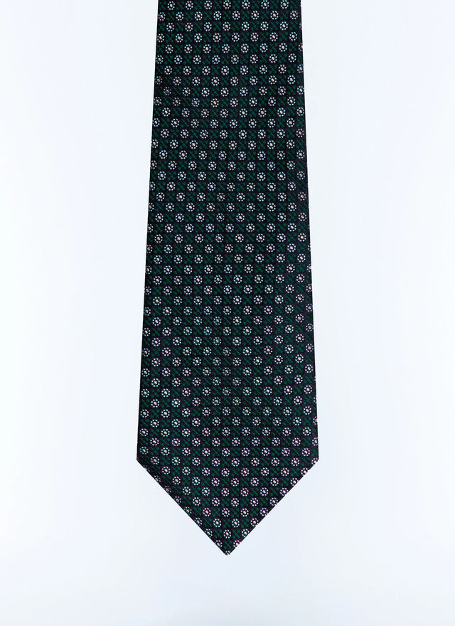 Floral silk jacquard tie