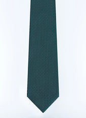 Silk tie with checkered dot pattern