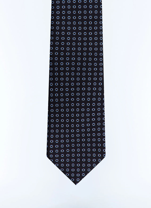 Silk Tie With Chain