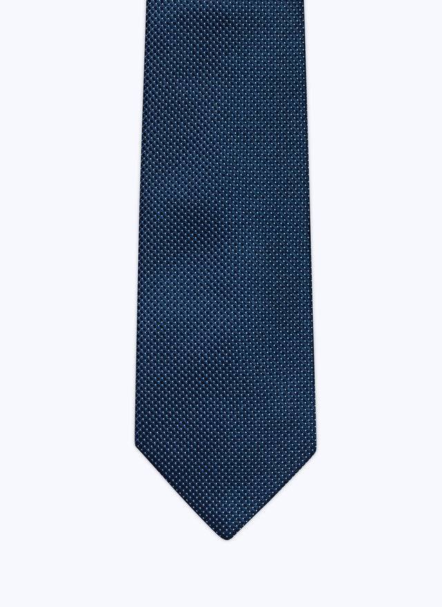 Silk tie with polka dots