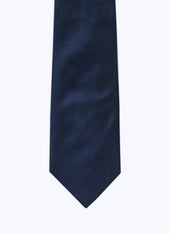 Silk tie with plain herringbone