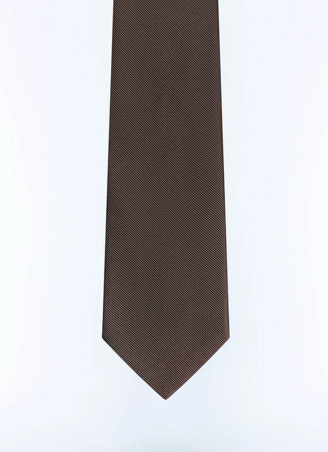 Solid silk tie