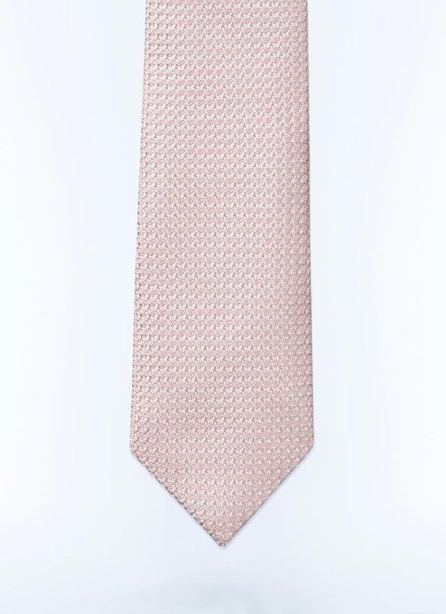 Pink silk tie