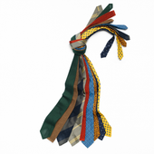 Wool Medallion Tile Tie In Canary