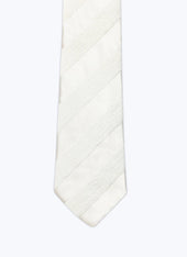 Velvet And Silk Tie With Stripes