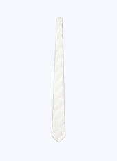 Velvet And Silk Tie With Stripes