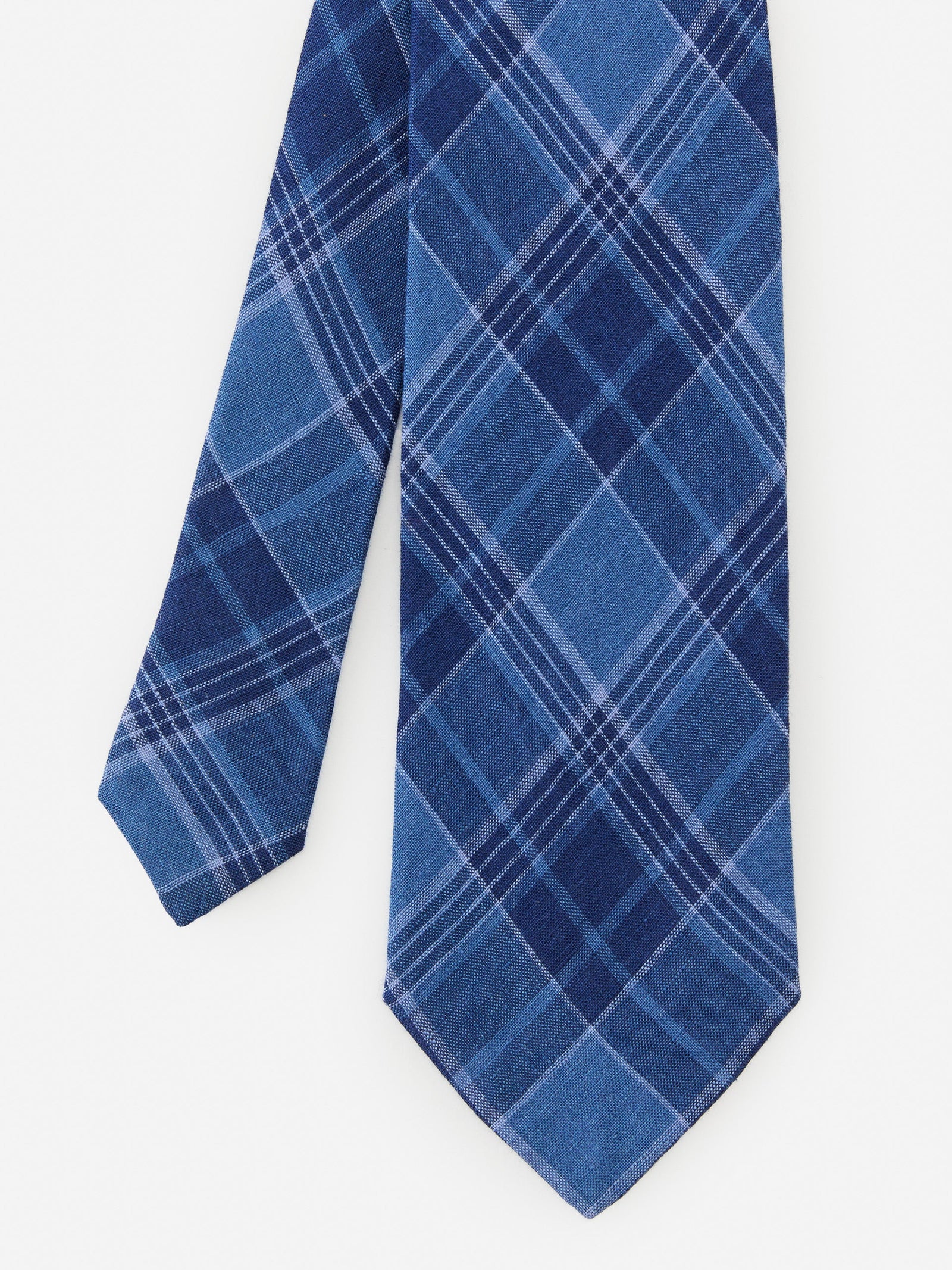 Chambray Plaid Linen Tie Men S Ties J Mclaughlin
