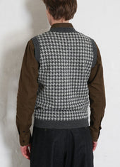 TIM | Hounds Tooth Vest | Grey Hound