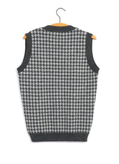 TIM | Hounds Tooth Vest | Grey Hound