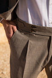Wool Silk And Linen Suit Made In Italy