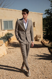 Wool Silk And Linen Suit Made In Italy