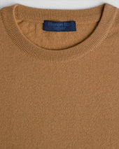 Toffee Crew Neck Cashmere Sweater