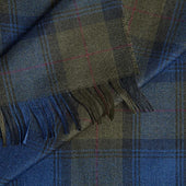 Tonal Large Check Silk Cashmere Scarf