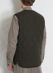 TONY | Bonded Padded Vest | Dark Army