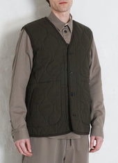 TONY | Bonded Padded Vest | Dark Army