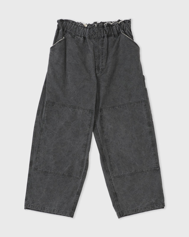 Topless Overalls, Black Vintage Wash
