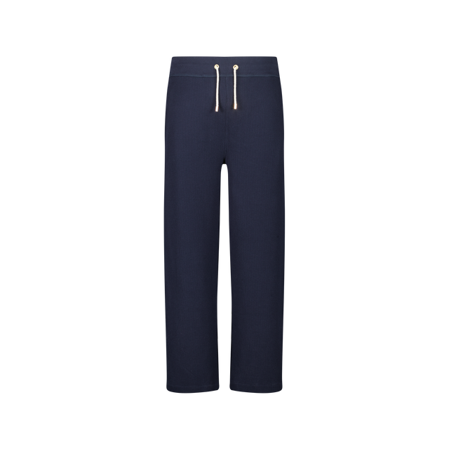 Pantalon Maille Interlock Marine