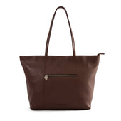 Trapecio Tote Bag Navy Leather
