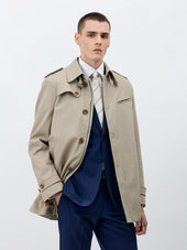 Trench droit beige