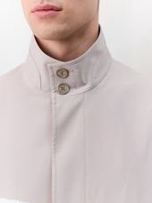 Trench Droit Beige Parementure Amovible