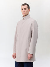 Trench droit beige à parementure amovible