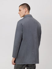 Trench Droit Bleu Chambray
