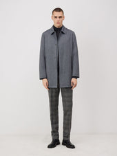 Trench Droit Bleu Chambray