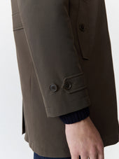 Trench Droit Kaki Parementure Amovible