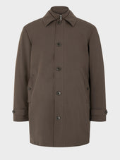Trench Droit Kaki Parementure Amovible
