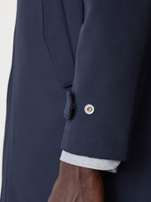 Trench Droit Bleu Marine