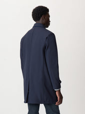 Trench Droit Bleu Marine